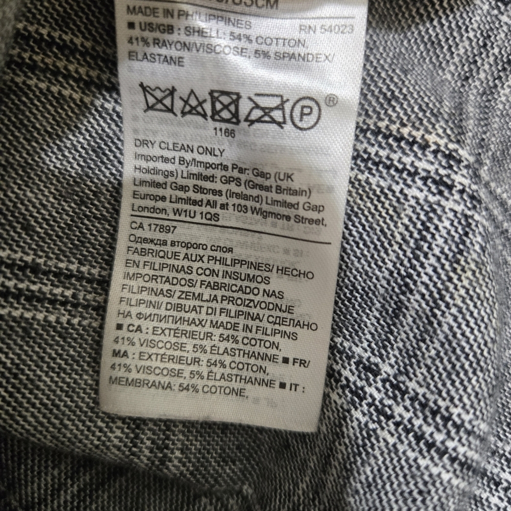 Banana Republic Gray Plaid Midi Dress Like New Cond. - Picture 6 of 8